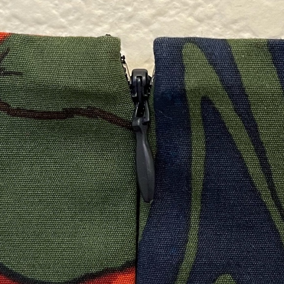 KATE SPADE | SATURDAY | Modern Marble Orange Sorbet Swirl Sheath Dress | Size 6 - Picture 6 of 11